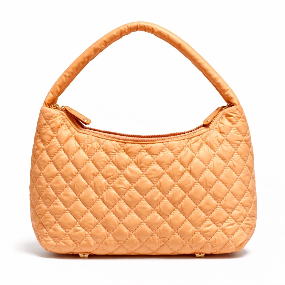 Heartlove by Charo Quilted Shoulder Bag- Warm Orange - NWT - Picture 2 of 5